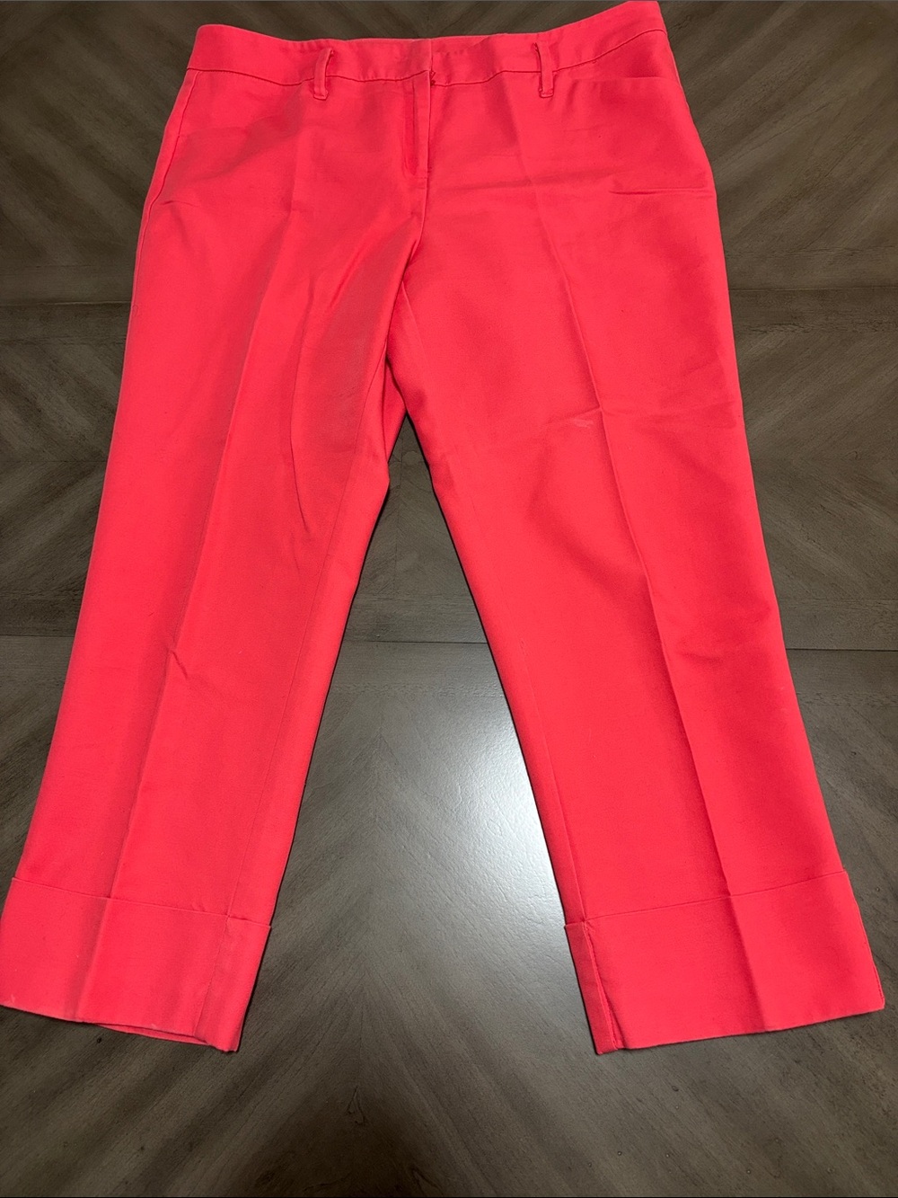 New York & Company Bright Coral Pink capri Two-Piece Pant Suit - Picture 5 of 7